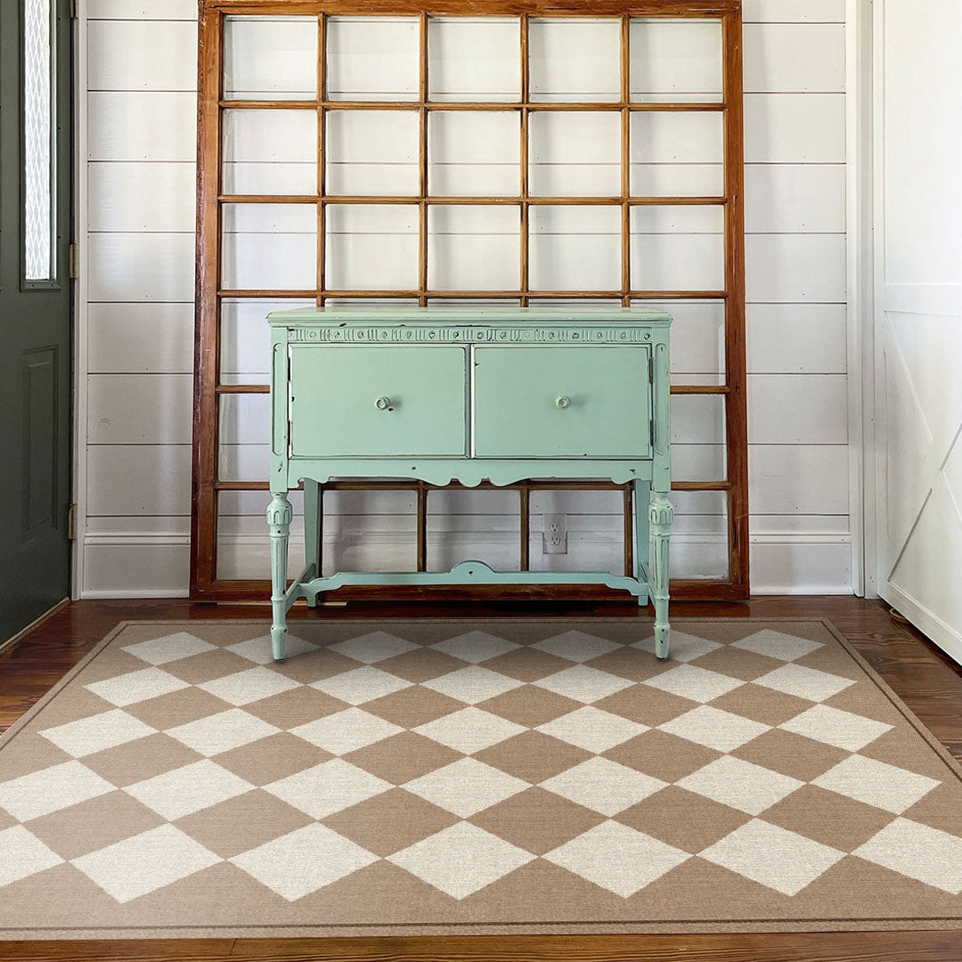 3acrehomestead Charlie FloorFlat | Cream - Premium Vinyl Floor Mat