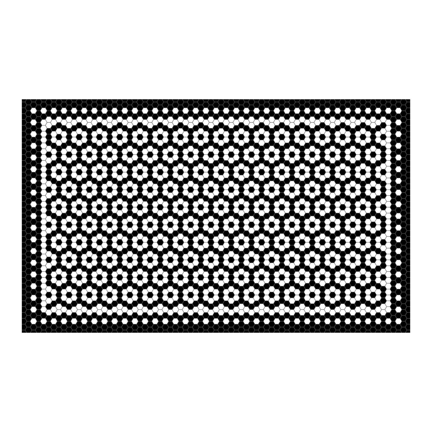 Black diamond pattern premium vinyl mat