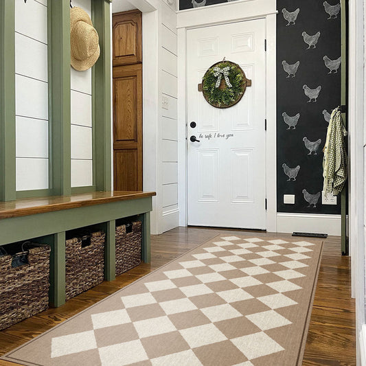 3acrehomestead Charlie FloorFlat | Cream - Premium Vinyl Floor Mat