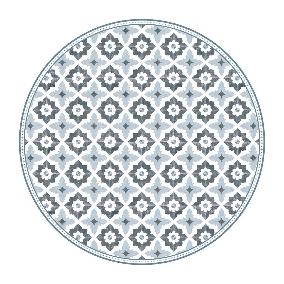 Sarah  | Blue - Premium Vinyl Floor Mat